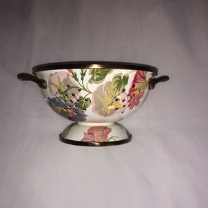 Mackenzie Childs colander handpainted